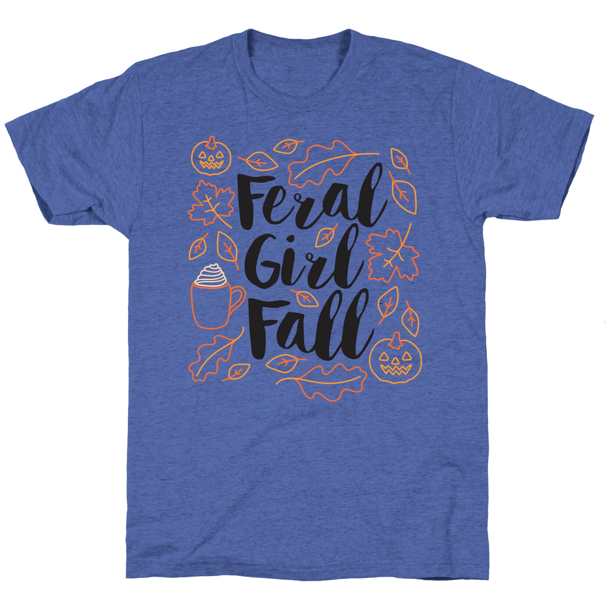 Basic Feral Girl Fall Unisex Triblend Tee